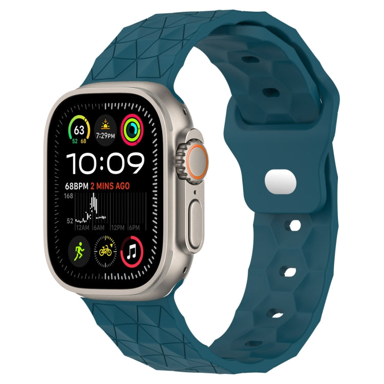 Football Texture Silicone Watch Band, For Apple Watch 9 41mm, For Apple Watch Ultra 49mm